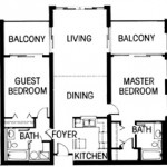 2 Bedroom Deluxe Suite | Floor Plan | Amelia Surf and Racquet Club