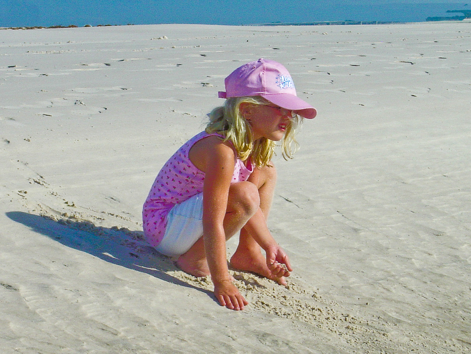 Little Girl on Beach. 
