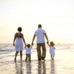 Family Beach Walk